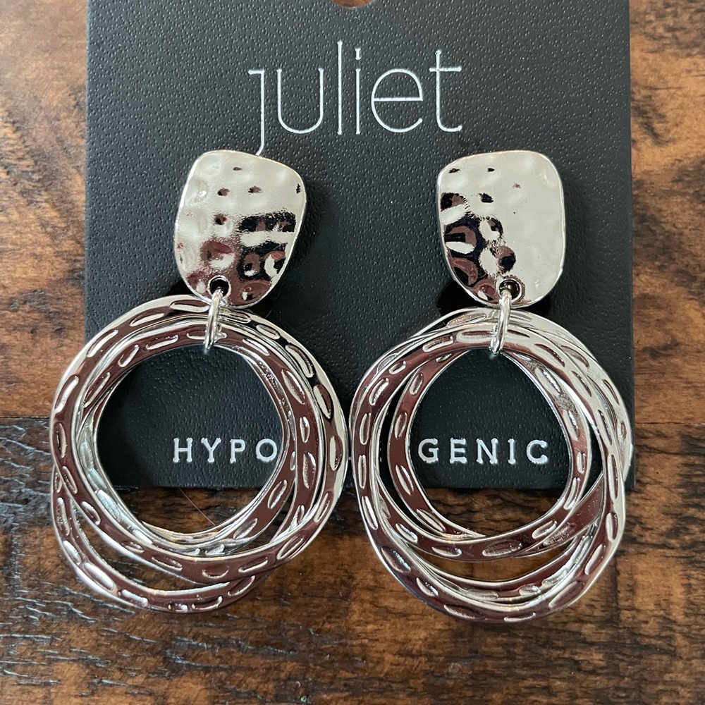 Juliet Hypoallergenic Clip Earrings
